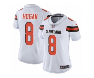 Women's Nike Cleveland Browns #8 Kevin Hogan Vapor Untouchable Limited White NFL Jersey