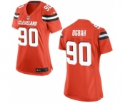 Women's Nike Cleveland Browns #90 Emmanuel Ogbah Orange Alternate NFL Jersey