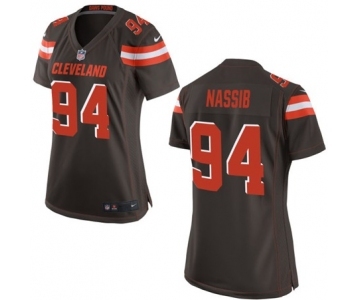 Women's Nike Cleveland Browns #94 Carl Nassib Brown Team Color NFL Jersey