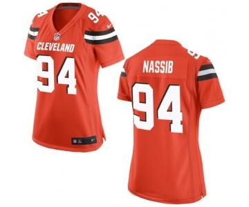 Women's Nike Cleveland Browns #94 Carl Nassib Orange Alternate NFL Jersey