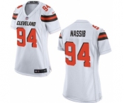 Women's Nike Cleveland Browns #94 Carl Nassib White NFL Jersey