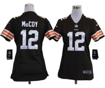 nike women nfl jerseys cleveland browns #12 mccoy brown[nike]