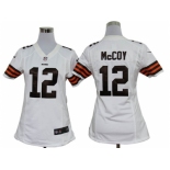 nike women nfl jerseys cleveland browns #12 mccoy white[nike]