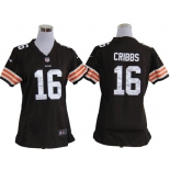 nike women nfl jerseys cleveland browns #16 joshua cribbs brown[nike]