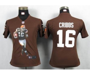 nike women nfl jerseys cleveland browns #16 joshua cribbs brown[portrait fashion]