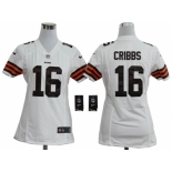 nike women nfl jerseys cleveland browns #16 joshua cribbs white[nike]