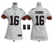 nike women nfl jerseys cleveland browns #16 joshua cribbs white[nike]