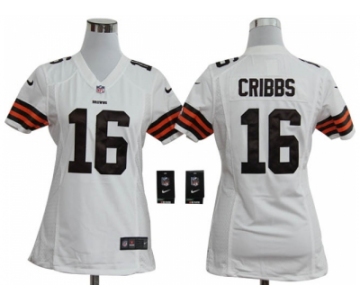 nike women nfl jerseys cleveland browns #16 joshua cribbs white[nike]