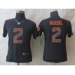 nike women nfl jerseys cleveland browns #2 manziel black[nike impact limited]