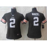 nike women nfl jerseys cleveland browns #2 manziel brown[nike limited]