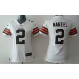 nike women nfl jerseys cleveland browns #2 manziel white[nike]