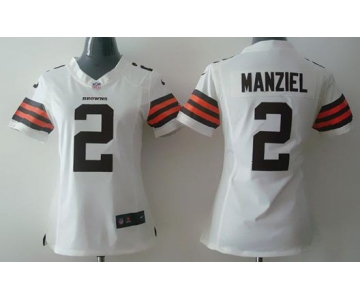 nike women nfl jerseys cleveland browns #2 manziel white[nike]