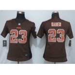 nike women nfl jerseys cleveland browns #23 haden brown[Strobe Limited]