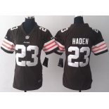 nike women nfl jerseys cleveland browns #23 joe haden brown[nike]