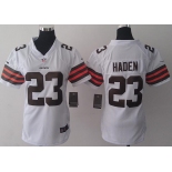 nike women nfl jerseys cleveland browns #23 joe haden white[nike]