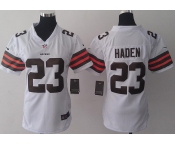 nike women nfl jerseys cleveland browns #23 joe haden white[nike]