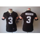 nike women nfl jerseys cleveland browns #3 weeden brown[nike limited]