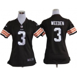 nike women nfl jerseys cleveland browns #3 weeden brown[nike]