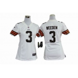 nike women nfl jerseys cleveland browns #3 weeden white[nike]