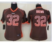 nike women nfl jerseys cleveland browns #32 brown brown[Elite drift fashion]