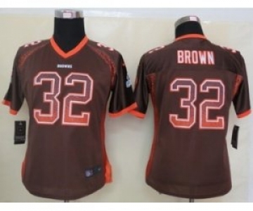 nike women nfl jerseys cleveland browns #32 brown brown[Elite drift fashion]