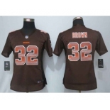 nike women nfl jerseys cleveland browns #32 brown brown[Strobe Limited]