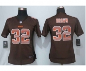 nike women nfl jerseys cleveland browns #32 brown brown[Strobe Limited]