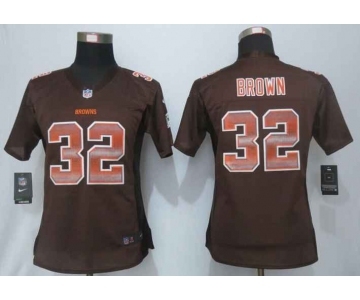 nike women nfl jerseys cleveland browns #32 brown brown[Strobe Limited]