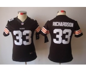 nike women nfl jerseys cleveland browns #33 richardson brown[nike limited]