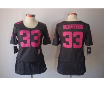 nike women nfl jerseys cleveland browns #33 richardson dk.grey[breast cancer awareness]