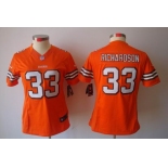 nike women nfl jerseys cleveland browns #33 richardson orange[nike limited]