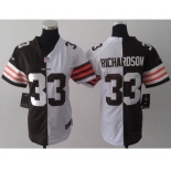 nike women nfl jerseys cleveland browns #33 richardson white-brown[nike split]