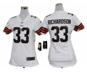 nike women nfl jerseys cleveland browns #33 richardson white[nike]