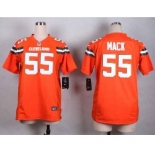 nike women nfl jerseys cleveland browns #55 mack orange[nike][new style]