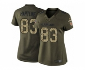 nike women nfl jerseys cleveland browns #83 hartline army green[nike Limited Salute To Service]