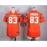 nike women nfl jerseys cleveland browns #83 hartline orange[nike][new style]