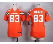 nike women nfl jerseys cleveland browns #83 hartline orange[nike][new style]