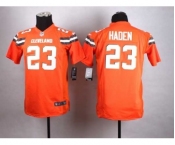 nike youth nfl jerseys cleveland browns #23 joe haden orange[nike][new style]