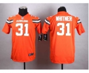 nike youth nfl jerseys cleveland browns #31 whitner orange[nike][new style]