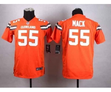 nike youth nfl jerseys cleveland browns #55 mack orange[nike][new style]