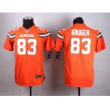 nike youth nfl jerseys cleveland browns #83 hartline orange[nike][new style]