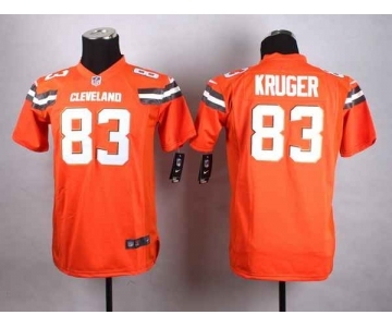 nike youth nfl jerseys cleveland browns #83 hartline orange[nike][new style]