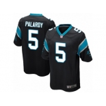 Men Nike Carolina Panthers #5 Michael Palardy Game Black Team Color NFL Jersey