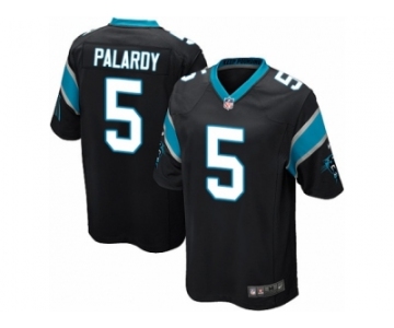 Men Nike Carolina Panthers #5 Michael Palardy Game Black Team Color NFL Jersey