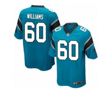 Men Nike Carolina Panthers #60 Daryl Williams Game Blue Alternate NFL Jersey