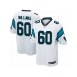 Men Nike Carolina Panthers #60 Daryl Williams Game White NFL Jersey