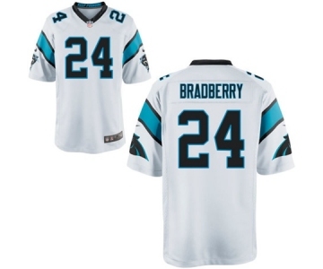 Men's Nike Carolina Panthers #24 James Bradberry Game White NFL Jersey