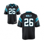 Men's Nike Carolina Panthers #26 Daryl Worley Game Black Team Color NFL Jersey