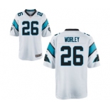 Men's Nike Carolina Panthers #26 Daryl Worley Game White NFL Jersey