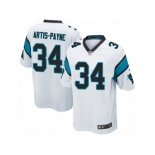 Men's Nike Carolina Panthers #34 Cameron Artis-Payne Game White NFL Jersey